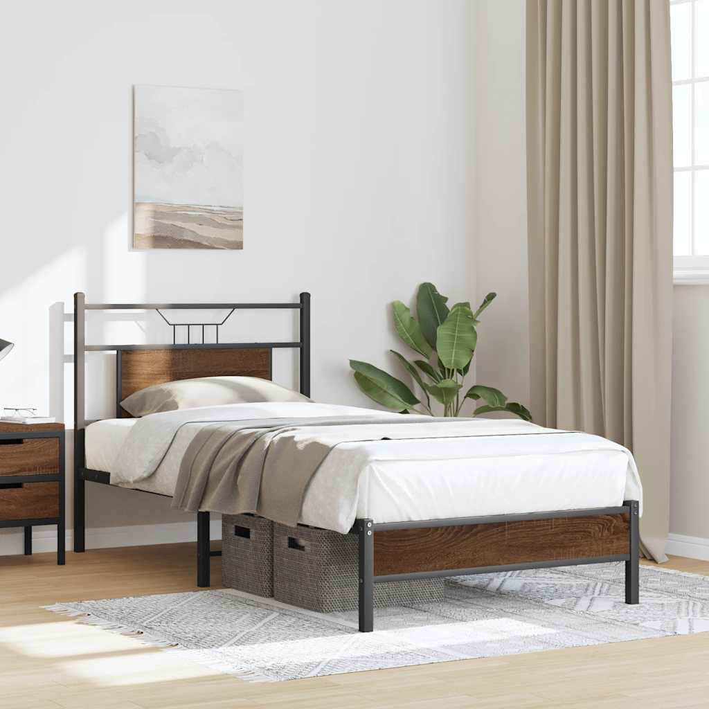 Borough Wharf Bed Brown Oak 80 x 200cm