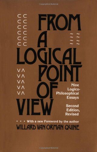 Quine Willard van Orman - From a Logical Point of View - Preis vom 09.10.2026 07:28:09 h