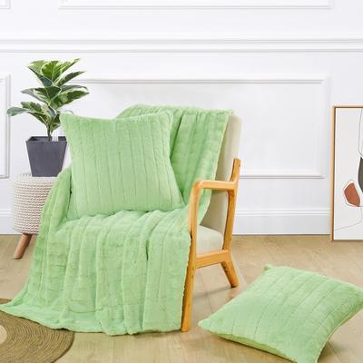 Home Soft Things FakeFur Throw & 2 Pillow Shell Combo Set
