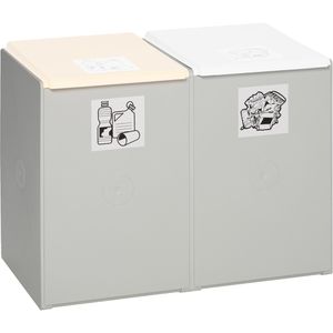 VAR Müllsackständer 3811, für 2x 60 Liter, aus Kunststoff