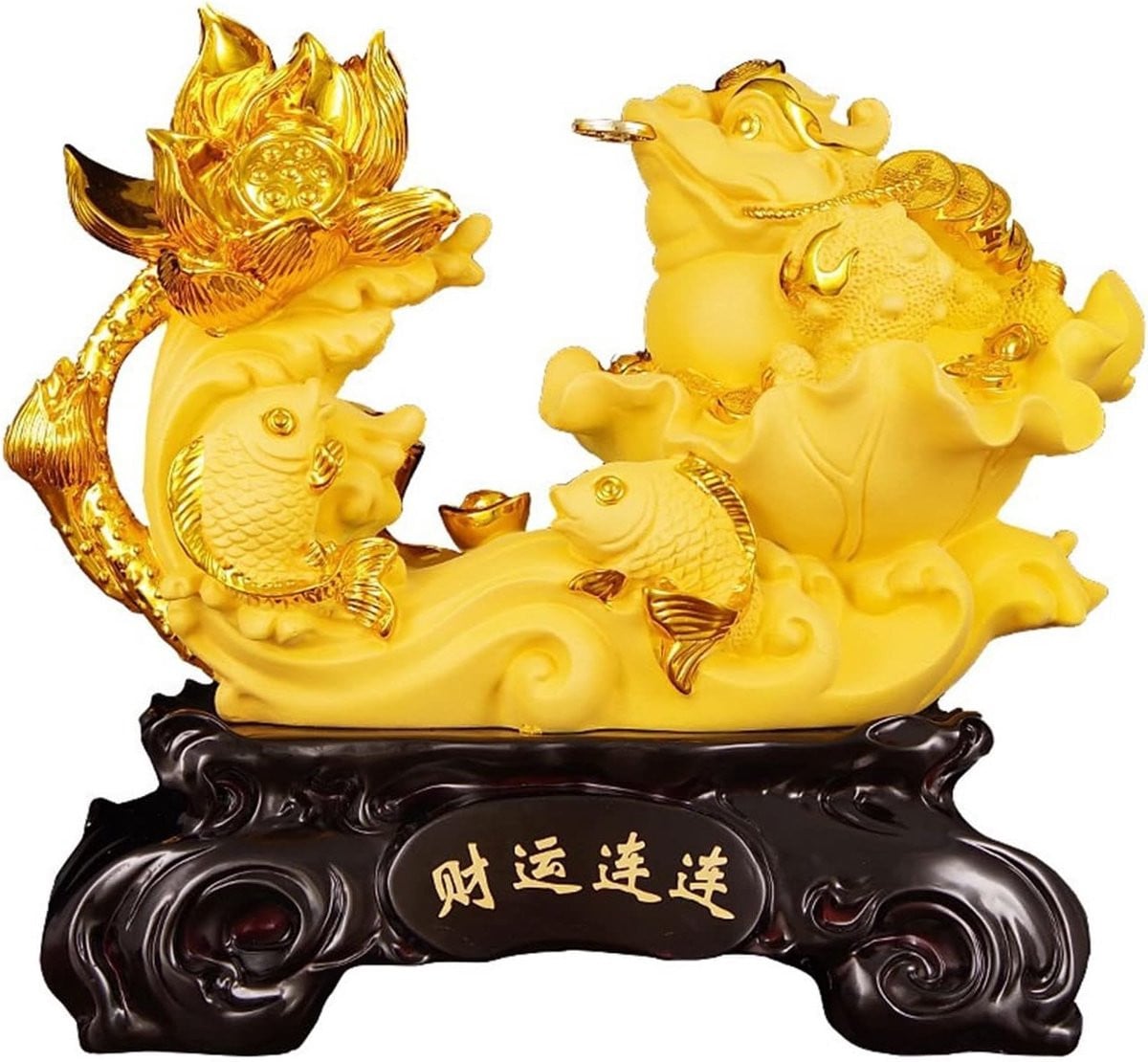Goud Kikker Ornament Feng Shui Beeld voor Huisdecoratie