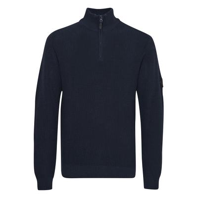 Troyer INDICODE "Troyer IDRevillan", Herren, Gr. M, blau (navy), Obermaterial: 46% Baumwolle CO recyc.. 34% Baumwolle CO. 20% Polyester PES., Pullover Troyer