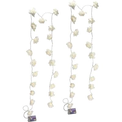 LED-Lichterkette I.GE.A. "Rose", weiß, Ø:6cm, Lichterketten