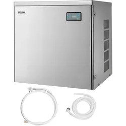 VEVOR kommerzielle Eismaschine – Kopf, 204 kg/Tag Edelstahl-Eismaschine mit intelligentem Bedienfeld, Selbstreinigung, einstellbarer Dicke, ideal für Restaurant, Bar, Café, Hotel – Nur Kopf