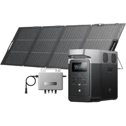 EcoFlow DELTA 2 Tragbare Powerstation - 0% MwSt. (Nur Deutschland) DELTA 2 + STREAM Mikro-Wechselrichter + 220W Tragbares Solarpanel