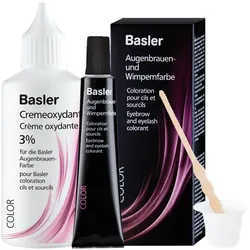 90ml basler Augenbrauen- und Wimpernfarbe Set (Farbe 15ml + Entwickler 75ml)