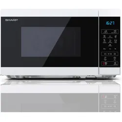 Sharp YC-MS02E-W, Mikrowelle, Weiss, Schwarz