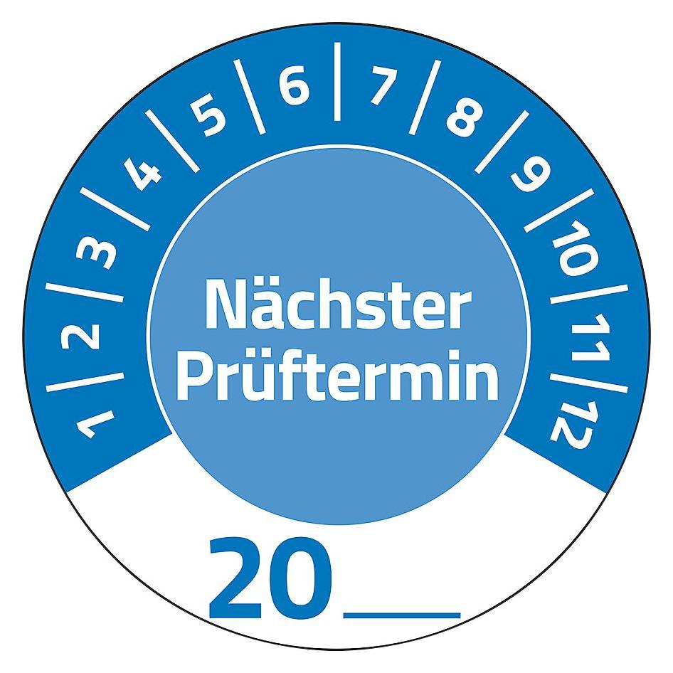 Avery -Zweckform 80 St. Prüfplakette 20XX Blau (Ø) 30 mm 30 mm (7906)