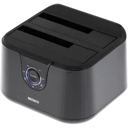 Deltaco MAP-GD35U3 - Festplatte - Serial ATA III - 2.5,3.5 Zoll - 4 TB - USB 3.2 Gen 1 ( (2.5", 3.5"), Festplattengehäuse, Schwarz