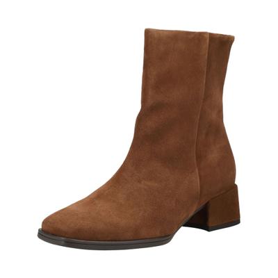 Stiefelette GABOR "Gabor Stiefelette Veloursleder", Damen, Gr. 40, cacao, Veloursleder, Schuhe Stiefelette