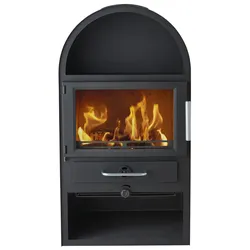 Varde  Kaminofen  Thurö  13  mit  Gussrost  Stahl  schwarz  (6  kW)