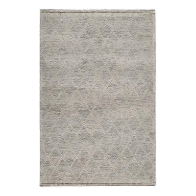 Teppich ESPRIT "Amy", beige (wollweiß), B:80cm H:8mm L:150cm, Schurwolle, Teppiche, Teppich, Wollteppich, handgewebt, kurzflor, natürlich, geometrisch, schlicht