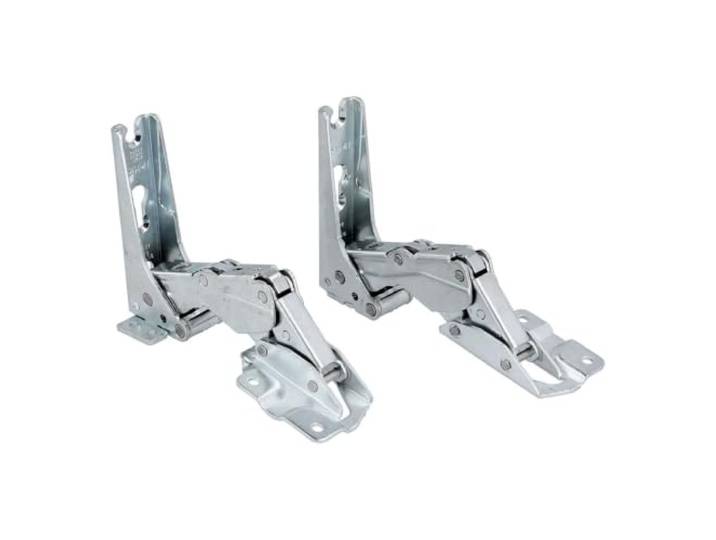 easyPART passend für LIEBHERR 7040095 Türscharnierset für Kühlschrank Gefrierschrank, KühlGefrierKombination, Eisschrank, Türband, Metallscharnier, Oben und unten, Halter für Schließdämpfer