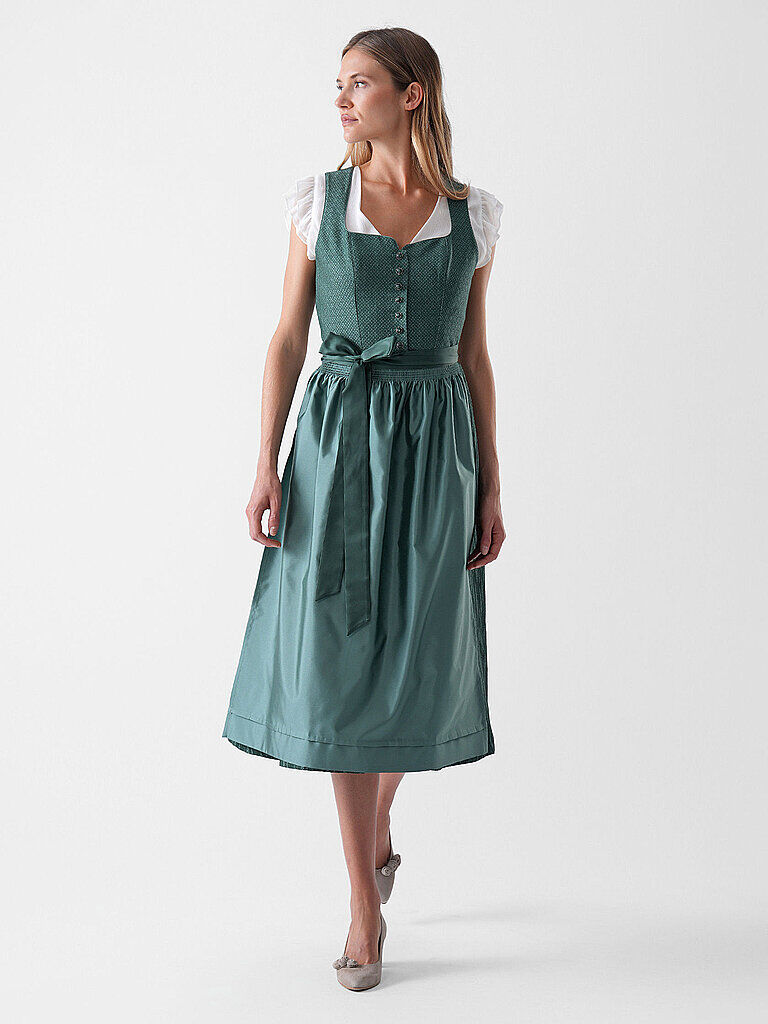 WENGER Dirndl CAROLINA 80cm grün   38 38
