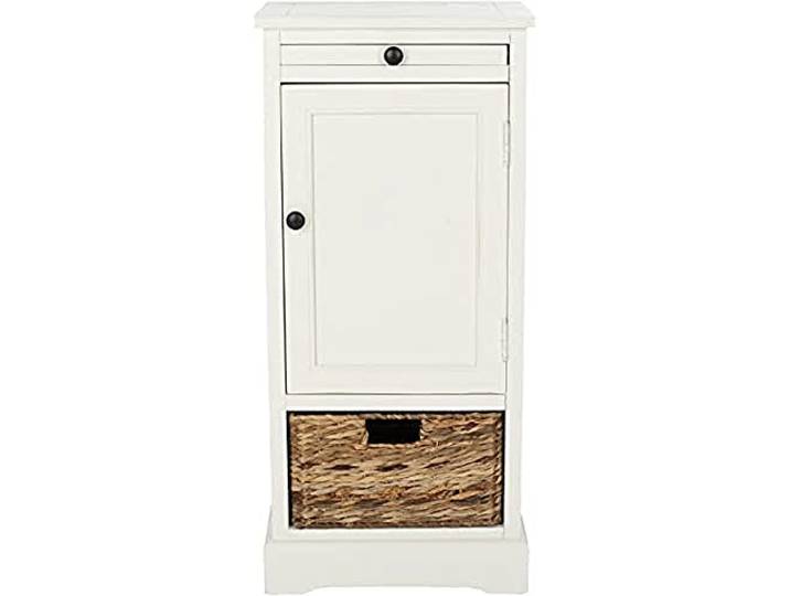 SAFAVIEH EUH5703C Poppy Table d'Appoint Bois Crème Détresse 39 x 33 x 87\,12 cm
