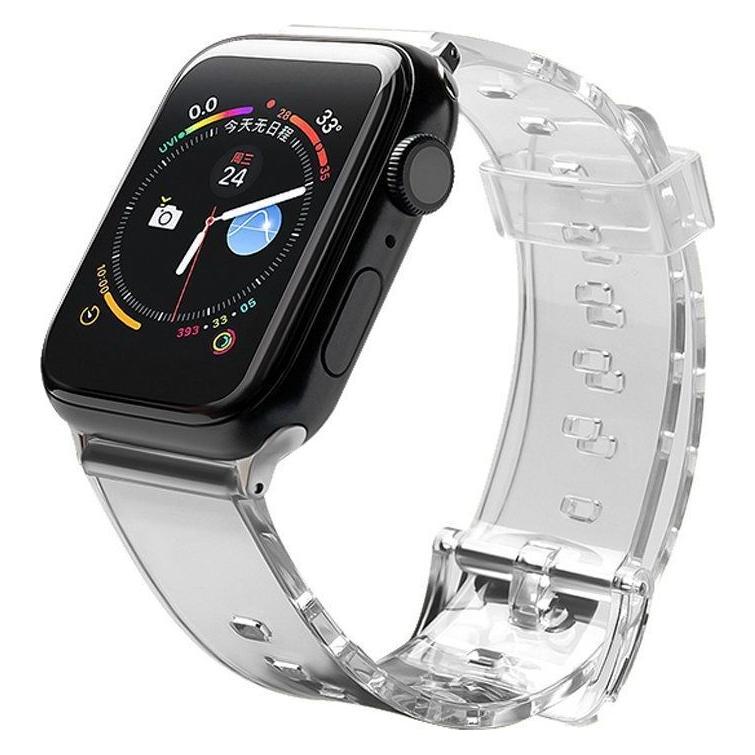 Hurtel Armband Licht Silikon Armband Armband Uhr Armband Watch 6/5/4/3/2 (44mm / 42mm) Schwarz (42 mm, 44 mm, TPU) (1404978613)