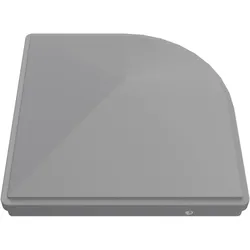 GroJa Premium-Pfostenkappe Silbergrau 9x9 cm, Zinkdruckguss für variable Alu-Steckzaunpfosten