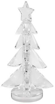 Saro Decorative Crystal Tree Figurine - Modern Holiday Tabletop Accent for Shelves, Mantels and Centerpieces