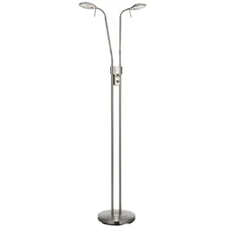 MARKSLÖJD Hudson Stehlampe Stahl Doppelt, 105583