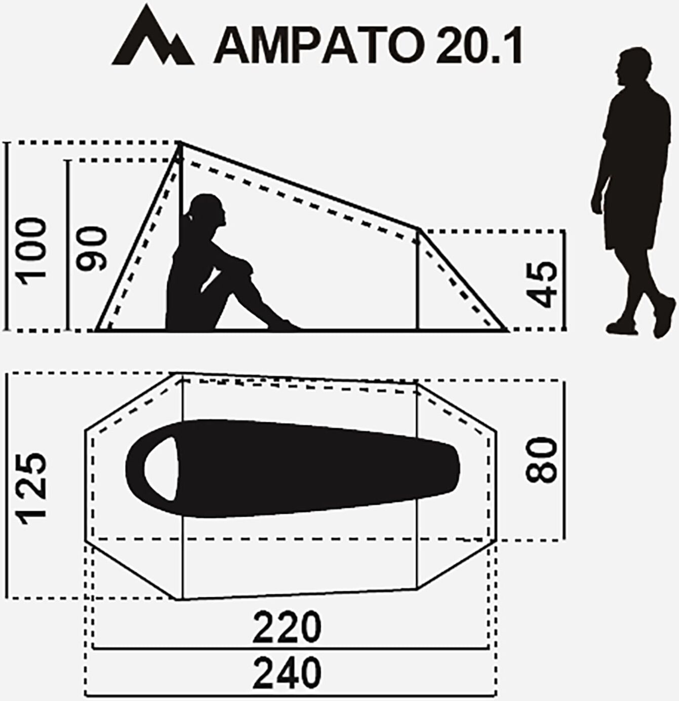 mckinley Escape 20.1p I - Tenda - Verde UNICA