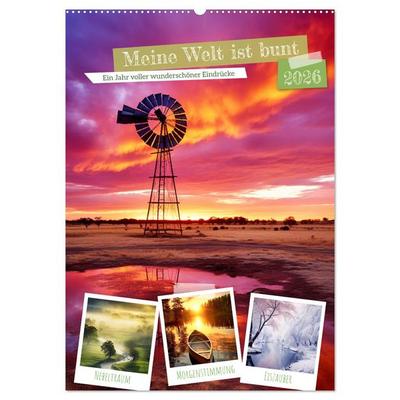 Meine Welt ist bunt (Wandkalender 2026 DIN A2 hoch), CALVENDO Monatskalender