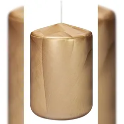 Wiedemann Kerzen Kerzen Eis Effect Gelbgold 100 x Ø 68 mm 4er Set