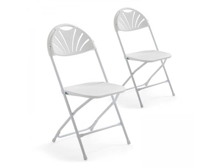 Lot de 2 chaises pliantes - Chaises de réception