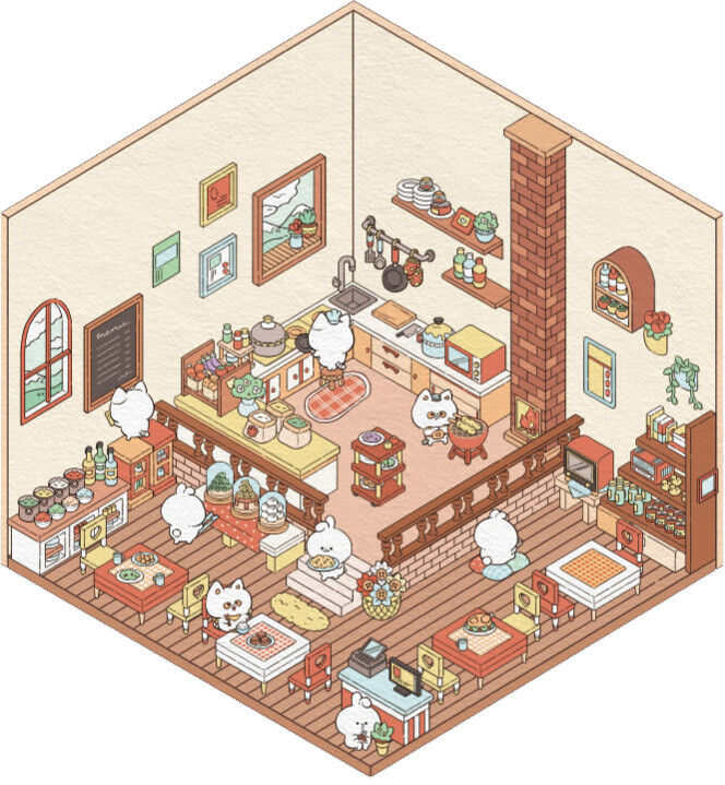 Sticker Chapitre Restaurant - Kawaii
