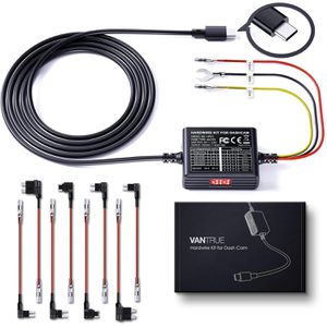 Vantrue Dashcam-Anschlusskabel VP01 Hardwire Kit, für Konstantstromversorgung, mit 5 Stufen & Timer