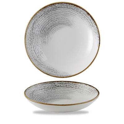 Churchill Homespun Accents Jasper Grey Teller Tief Coup 24,8cm
