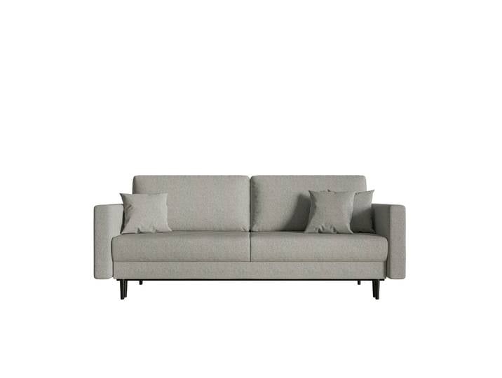 Ausziehbares Dreisitzer-Sofa Valico in Grau aus pflegeleichtem