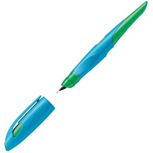 Stabilo Füller EASYbirdy, Feder A, für Rechtshänder, aus Kunststoff, blau/grasgrün