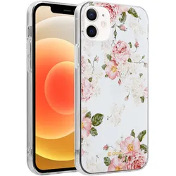 Hülle Crong Flower - Hülle für iPhone 12 Mini (Muster 02)