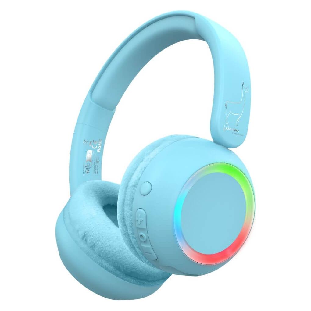 Lalarma Copenhagen Wireless headphone - with ambient light for kids (LALAR-WHWL-BLUE)