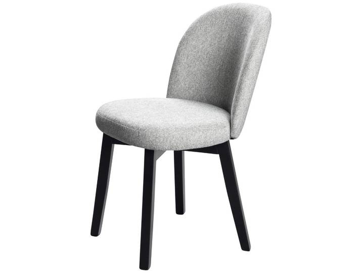 Stuhl, Hellgrau, Holz, Buche, vollmassiv, Füllung: Polyetherschaumkern, eckig, 85x61x50 cm, Esszimmer, Stühle, Esszimmerstühle, Vierfußstühle