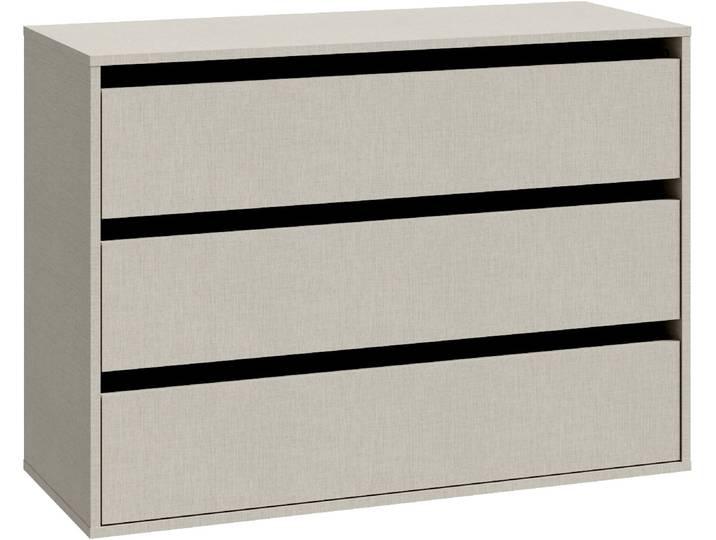 Schrankeinsatz FORTE, grau (grau textilnachbildung), B:98,7cm H:70,6cm T:39,6cm, Dekorfolie, Holzwerkstoff, Einlegeböden, Schrankeinsatz