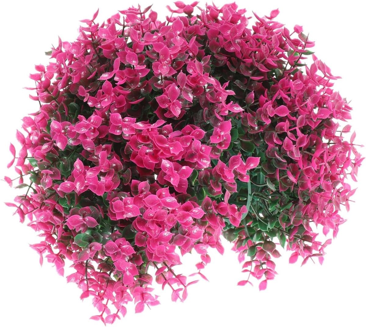 Paarse kunstplant bal hangende decoratie 18 x 18 cm