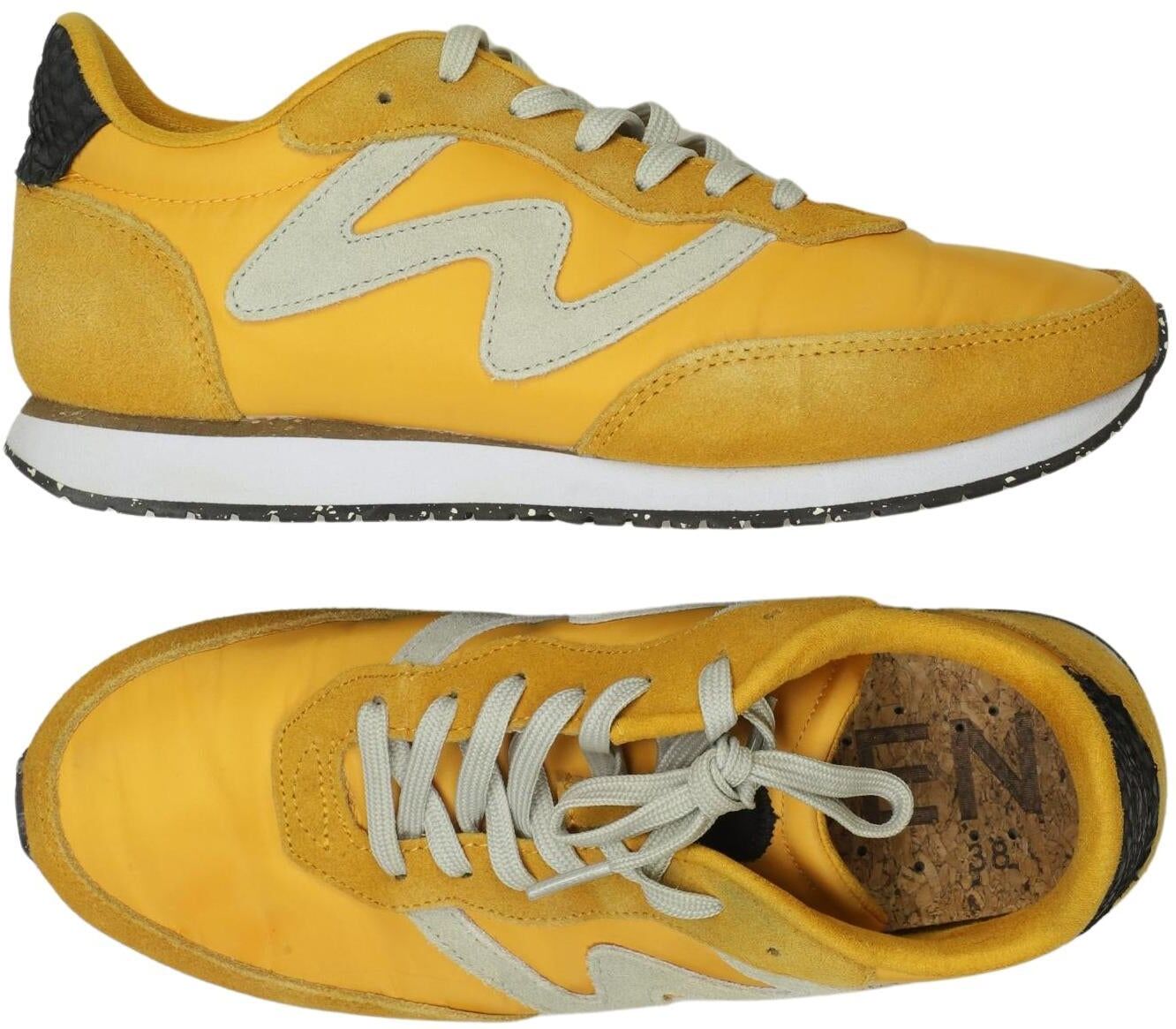 Woden Damen Sneaker, Gelb, Gr. EU 38, kein / Etikett - Second Hand