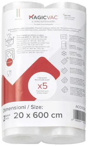 Magic Vac ACO1026 Folienersatzrolle (B x T) 20cm x 600cm