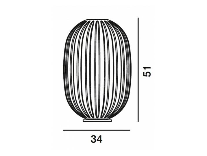 Plass Medium Tischleuchte o/Dimmer Grau - Foscarini - Wohnzimmer - Kunststoff