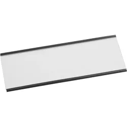 100 Etikettenhalter, C-Profil, magnetisch,  Abschnitte 70 mm | 150 mm, Ferrit, schwarz