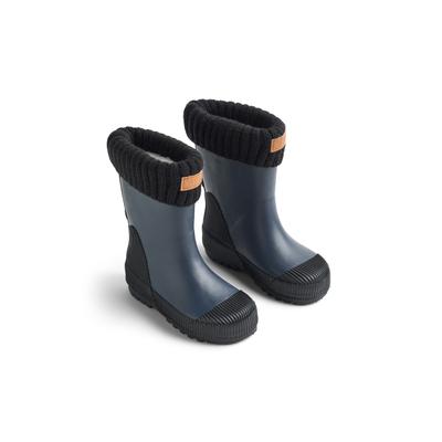 Stiefel WHEAT "WHEAT Boot Thermo Wader", Mädchen, Gr. 30, blau (ink), Gummi, unifarben, Schuhe Stiefel