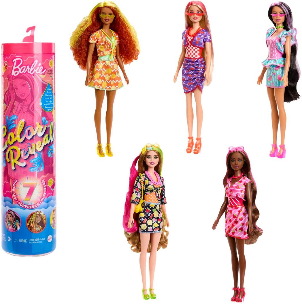Barbie Muñeca Serie Frutas Color Reveal.