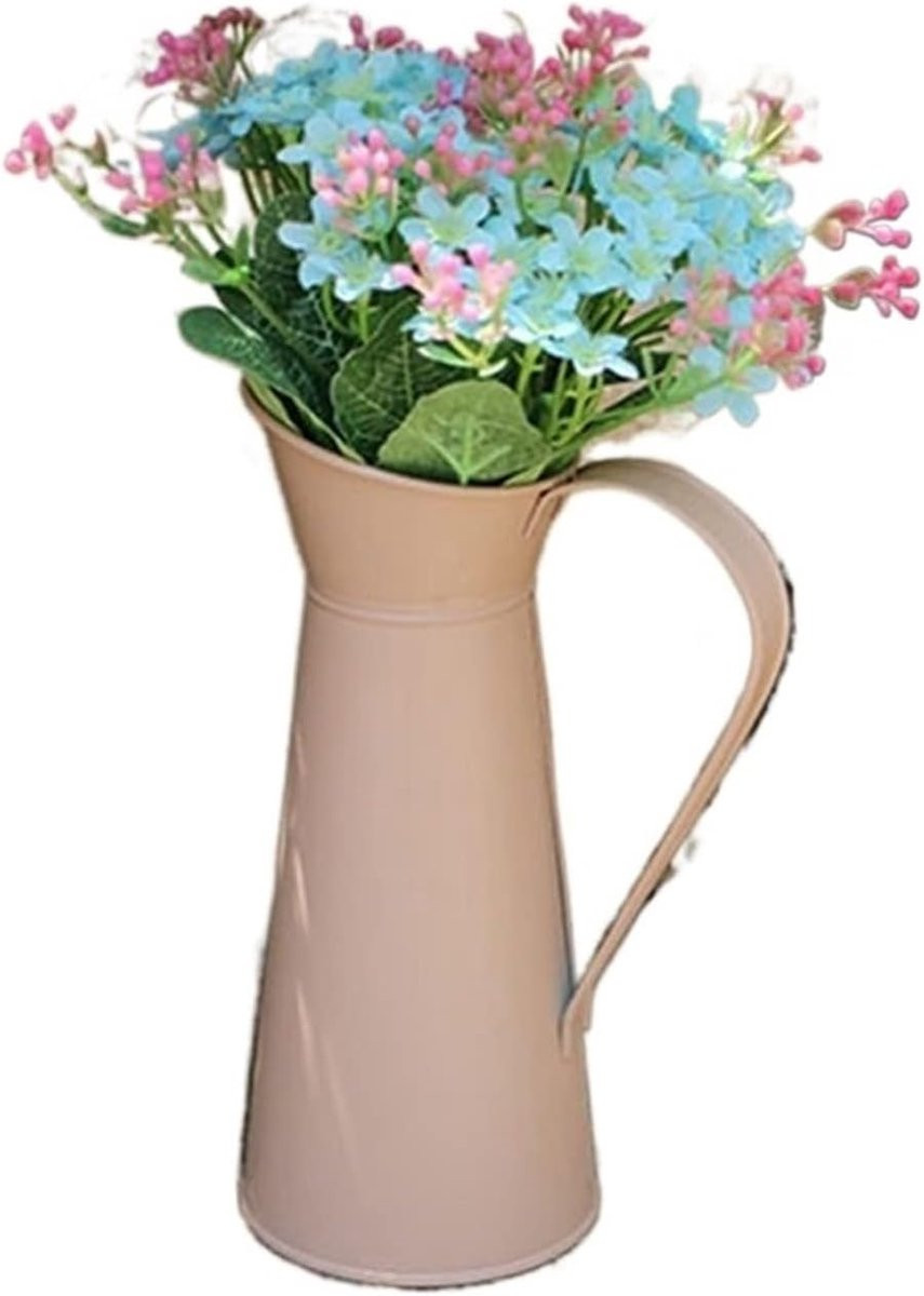 Decoratieve Metalen Kruik in Vintage Koffiepot Vorm, Hoogte: 20 cm