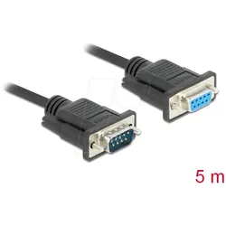 DELOCK 86598 - Kabel Seriell, RS-232, Stecker/Buchse, 5 m