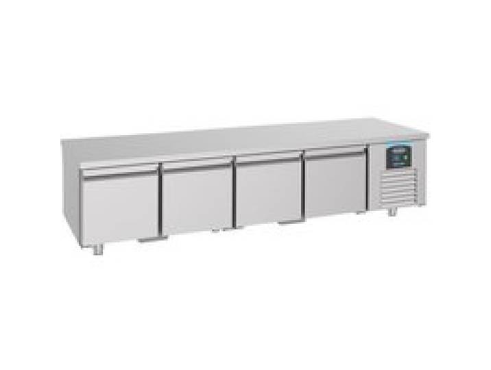 Table Réfrigérée - COMBISTEEL - 700 - 4 Portes - Gris - 2330 mm de Largeur - 850 mm de Hauteur
