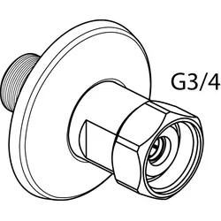Ideal Standard S-Anschluss, für Badearmatur Schweiz, B961490AA