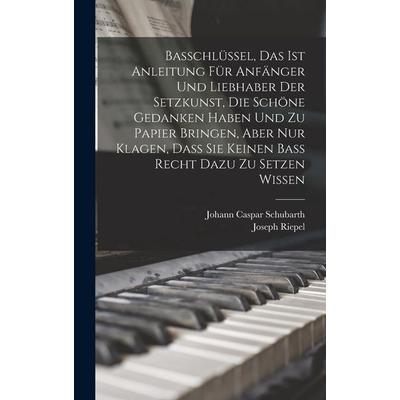 Basschlüssel, Das Ist Anleitung für Anfänger und Liebhaber der Setzkunst, die schöne Gedanken haben und zu Papier bringen, aber nur Klagen, Daß sie