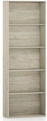 Costway 5-Tier Bookshelf Freestanding Display Shelf for Home Office-Gray