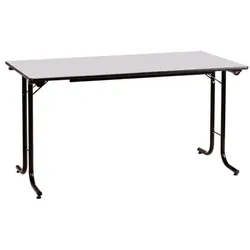 SODEMATUB Klapptisch 160 cm Gestell schwarz grau, 160 cm